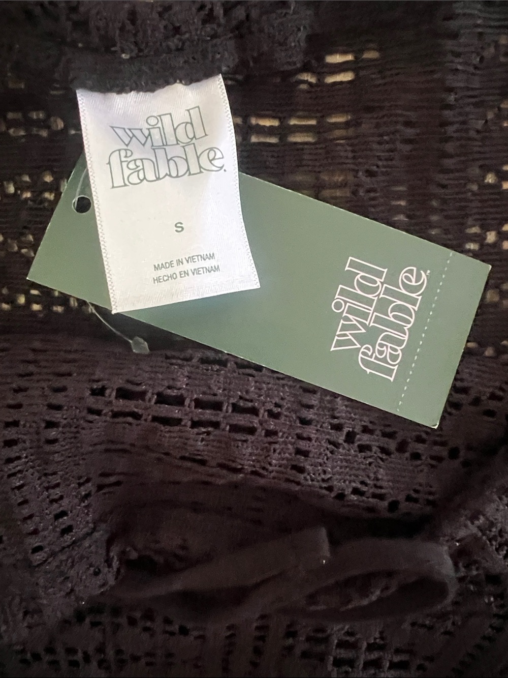 wild fable Black Crochet Skirt Cover-Up - Picture 2 of 8